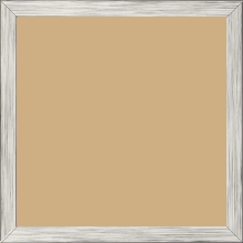 Cadre bois profil plat largeur 1.5cm couleur argent - 50x60