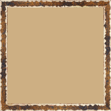 Cadre bois profil plat largeur 1.5cm couleur bleu fond or ,bord or déstructuré ( extérieur du cadre ton bois marron) - 29.7x42 Cadre bois profil plat largeur 1.5cm couleur bleu fond or ,bord or déstructuré ( extérieur du cadre ton bois marron) - 29.7x42