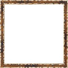 Cadre bois profil plat largeur 1.5cm couleur bleu fond or ,bord or déstructuré ( extérieur du cadre ton bois marron) - 34x46 Cadre bois profil plat largeur 1.5cm couleur bleu fond or ,bord or déstructuré ( extérieur du cadre ton bois marron) - 34x46