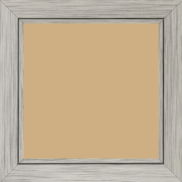 Cadre bois profil plat largeur 3.3cm couleur argent  filet argent - 40x50 Cadre bois profil plat largeur 3.3cm couleur argent  filet argent - 40x50