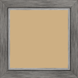 Cadre bois profil plat largeur 3.3cm couleur plomb filet argent - 40x50 Cadre bois profil plat largeur 3.3cm couleur plomb filet argent - 40x50