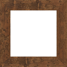 Cadre bois profil plat largeur 4.3cm couleur marron foncé finition aspect vieilli antique - 52x150