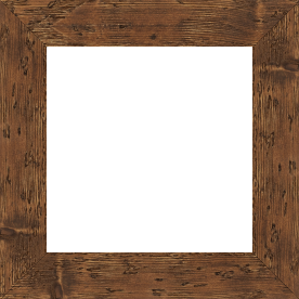 Cadre bois profil plat largeur 4.3cm couleur marron foncé finition aspect vieilli antique - 30x30 Cadre bois profil plat largeur 4.3cm couleur marron foncé finition aspect vieilli antique - 30x30