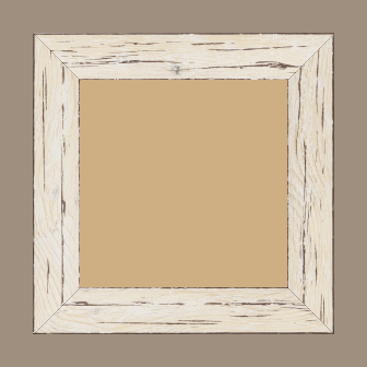 Cadre bois profil plat largeur 4.3cm couleur blanchie finition aspect vieilli antique - 29.7x42 Cadre bois profil plat largeur 4.3cm couleur blanchie finition aspect vieilli antique - 29.7x42