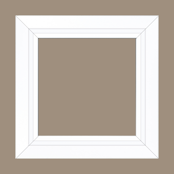 Cadre bois profil pente largeur 4.5cm de couleur blanc mat filet blanc - 33x95 Cadre bois profil pente largeur 4.5cm de couleur blanc mat filet blanc - 33x95