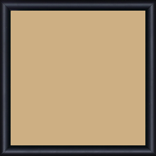 Cadre bois profil demi rond largeur 1.5cm couleur noir mat - 50x50