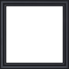 Cadre bois profil arrondi largeur 2.1cm couleur noir mat filet noir - 50x60 Cadre bois profil arrondi largeur 2.1cm couleur noir mat filet noir - 50x60