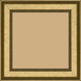 Cadre bois profil braque largeur 4.2cm or patiné - 70x70 Cadre bois profil braque largeur 4.2cm or patiné - 70x70