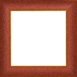 Cadre bois profil incurvé largeur 3.9cm couleur rouge cerise satiné filet or - 30x30 Cadre bois profil incurvé largeur 3.9cm couleur rouge cerise satiné filet or - 30x30