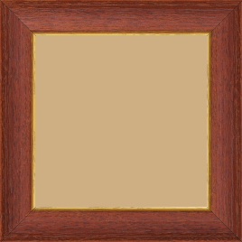 Cadre bois profil incurvé largeur 3.9cm couleur acajou satiné filet or - 40x60 Cadre bois profil incurvé largeur 3.9cm couleur acajou satiné filet or - 40x60