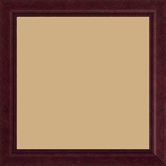 Cadre bois profil bombé largeur 2.4cm couleur bordeaux lie de vin filet noir - 30x30 Cadre bois profil bombé largeur 2.4cm couleur bordeaux lie de vin filet noir - 30x30
