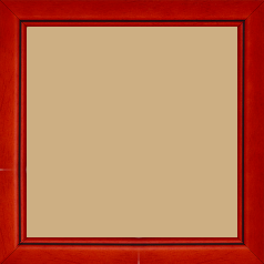 Cadre bois profil bombé largeur 2.4cm couleur rouge cerise satiné filet noir - 30x30 Cadre bois profil bombé largeur 2.4cm couleur rouge cerise satiné filet noir - 30x30
