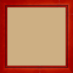 Cadre bois profil bombé largeur 2.4cm couleur rouge cerise satiné filet noir
