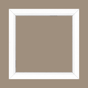 Cadre bois profil bombé largeur 2.4cm couleur blanc satiné - 80x100 Cadre bois profil bombé largeur 2.4cm couleur blanc satiné - 80x100
