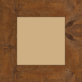Cadre bois profil plat largeur 6.7cm couleur marron foncé finition aspect vieilli antique