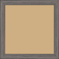 Cadre bois profil plat largeur 2cm décor bois gris - 25x25