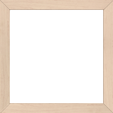 Cadre bois profil plat largeur 2cm décor bois blanc naturel - 70x70 Cadre bois profil plat largeur 2cm décor bois blanc naturel - 70x70