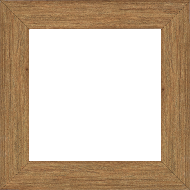 Cadre bois profil plat largeur 4.2cm décor bois chêne doré - 61x46