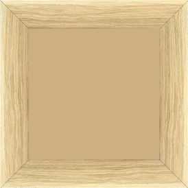 Cadre bois profil plat largeur 4.2cm décor bois naturel - 40x40