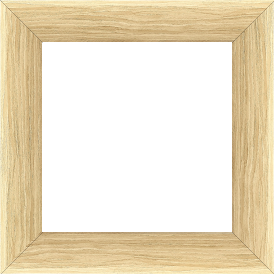 Cadre bois profil plat largeur 4.2cm décor bois naturel - 70x70 Cadre bois profil plat largeur 4.2cm décor bois naturel - 70x70