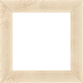Cadre bois profil plat largeur 4.2cm décor bois blanc naturel - 70x70 Cadre bois profil plat largeur 4.2cm décor bois blanc naturel - 70x70