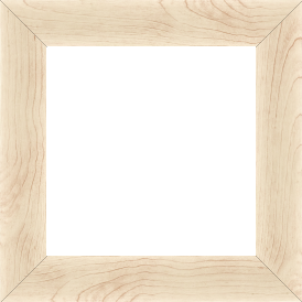 Cadre bois profil plat largeur 4.2cm décor bois blanc naturel - 30x30 Cadre bois profil plat largeur 4.2cm décor bois blanc naturel - 30x30
