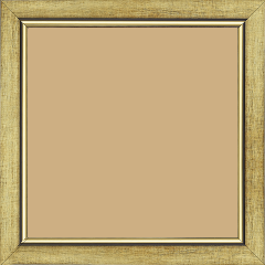 Cadre bois profil plat largeur 2.5cm couleur or filet or surligné noir - 60x60 Cadre bois profil plat largeur 2.5cm couleur or filet or surligné noir - 60x60