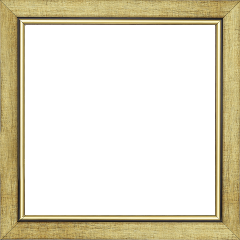 Cadre bois profil plat largeur 2.5cm couleur or filet or surligné noir - 70x70 Cadre bois profil plat largeur 2.5cm couleur or filet or surligné noir - 70x70