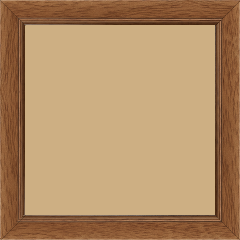 Cadre bois profil plat largeur 2.5cm couleur marron ton bois - 60x90 Cadre bois profil plat largeur 2.5cm couleur marron ton bois - 60x90