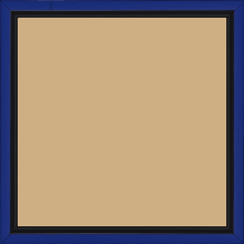 Cadre bois profil plat largeur 1.6cm couleur bleu franc filet noir en retrait de la face du cadre de 6mm assurant un effet très original - 34x40 Cadre bois profil plat largeur 1.6cm couleur bleu franc filet noir en retrait de la face du cadre de 6mm assurant un effet très original - 34x40