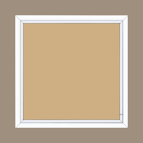 Cadre bois profil plat largeur 1.6cm couleur blanc mat finition pore bouché filet blanc en retrait de la face du cadre de 6mm assurant un effet très original - 34x40 Cadre bois profil plat largeur 1.6cm couleur blanc mat finition pore bouché filet blanc en retrait de la face du cadre de 6mm assurant un effet très original - 34x40