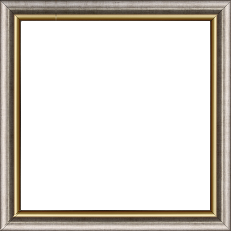 Cadre bois profil arrondi largeur 2.1cm  couleur plomb filet or - 34x46 Cadre bois profil arrondi largeur 2.1cm  couleur plomb filet or - 34x46