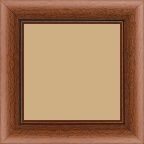 Cadre bois profil arrondi largeur 4.7cm couleur marron ton bois satiné rehaussé d'un filet noir - 50x100 Cadre bois profil arrondi largeur 4.7cm couleur marron ton bois satiné rehaussé d'un filet noir - 50x100