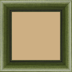 Cadre bois profil arrondi largeur 4.7cm couleur vert sapin satiné rehaussé d'un filet noir - 70x100 Cadre bois profil arrondi largeur 4.7cm couleur vert sapin satiné rehaussé d'un filet noir - 70x100