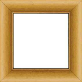 Cadre bois profil arrondi largeur 4.7cm couleur jaune tournesol satiné rehaussé d'un filet noir - 50x70 Cadre bois profil arrondi largeur 4.7cm couleur jaune tournesol satiné rehaussé d'un filet noir - 50x70