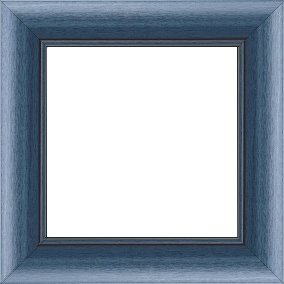 Cadre bois profil arrondi largeur 4.7cm couleur bleu cobalt satiné rehaussé d'un filet noir - 116x73 Cadre bois profil arrondi largeur 4.7cm couleur bleu cobalt satiné rehaussé d'un filet noir - 116x73