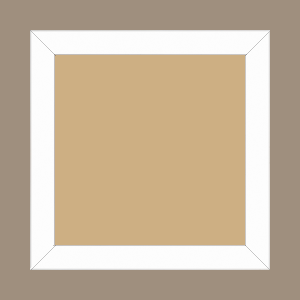Cadre bois profil plat largeur 2.5cm hauteur 4.8cm couleur blanc mat finition pore bouché (hauteur feuillure 4.3cm ) - 20x30 Cadre bois profil plat largeur 2.5cm hauteur 4.8cm couleur blanc mat finition pore bouché (hauteur feuillure 4.3cm ) - 20x30