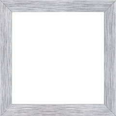 Cadre bois profil plat largeur 2.5cm hauteur 4.8cm argent contemporain (hauteur feuillure 4.3cm ) - 34x46 Cadre bois profil plat largeur 2.5cm hauteur 4.8cm argent contemporain (hauteur feuillure 4.3cm ) - 34x46