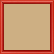 Cadre bois profil demi rond largeur 1.5cm couleur rouge ferrari mat - 30x30