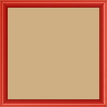Cadre bois profil demi rond largeur 1.5cm couleur rouge ferrari mat