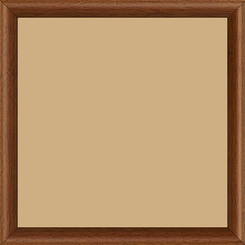 Cadre bois profil demi rond largeur 1.5cm couleur marron ton bois extérieur ébène - 20x30