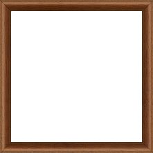 Cadre bois profil demi rond largeur 1.5cm couleur marron ton bois extérieur ébène - 30x30 Cadre bois profil demi rond largeur 1.5cm couleur marron ton bois extérieur ébène - 30x30