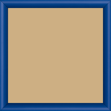 Cadre bois profil demi rond largeur 1.5cm couleur bleu français mat - 15x20