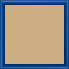 Cadre bois profil demi rond largeur 1.5cm couleur bleu français mat - 15x20