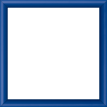 Cadre bois profil demi rond largeur 1.5cm couleur bleu français mat - 18x24