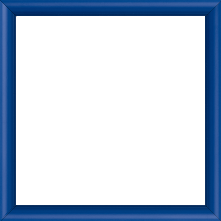 Cadre bois profil demi rond largeur 1.5cm couleur bleu français mat - 18x24