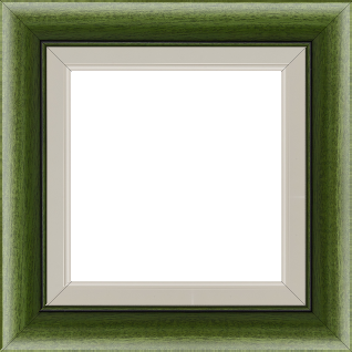 Cadre bois profil arrondi largeur 4.7cm couleur vert sapin satiné rehaussé d'un filet noir + bois profil plat marie louise largeur 2.5cm couleur crème filet crème (largeur totale du cadre 6.4cm) - 80x100 Cadre bois profil arrondi largeur 4.7cm couleur vert sapin satiné rehaussé d'un filet noir + bois profil plat marie louise largeur 2.5cm couleur crème filet crème (largeur totale du cadre 6.4cm) - 80x100