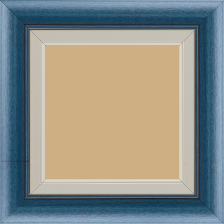 Cadre bois profil arrondi largeur 4.7cm couleur bleu cobalt satiné rehaussé d'un filet noir + bois profil plat marie louise largeur 2.5cm couleur crème filet crème (largeur totale du cadre 6.4cm) - 30x74 Cadre bois profil arrondi largeur 4.7cm couleur bleu cobalt satiné rehaussé d'un filet noir + bois profil plat marie louise largeur 2.5cm couleur crème filet crème (largeur totale du cadre 6.4cm) - 30x74