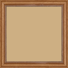 Cadre bois profil doucine inversée largeur 2.3cm marron clair bord ressuyé - 29.7x42 Cadre bois profil doucine inversée largeur 2.3cm marron clair bord ressuyé - 29.7x42