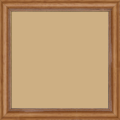 Cadre bois profil doucine inversée largeur 2.3cm marron clair bord ressuyé